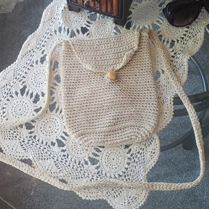 Crocheted purse